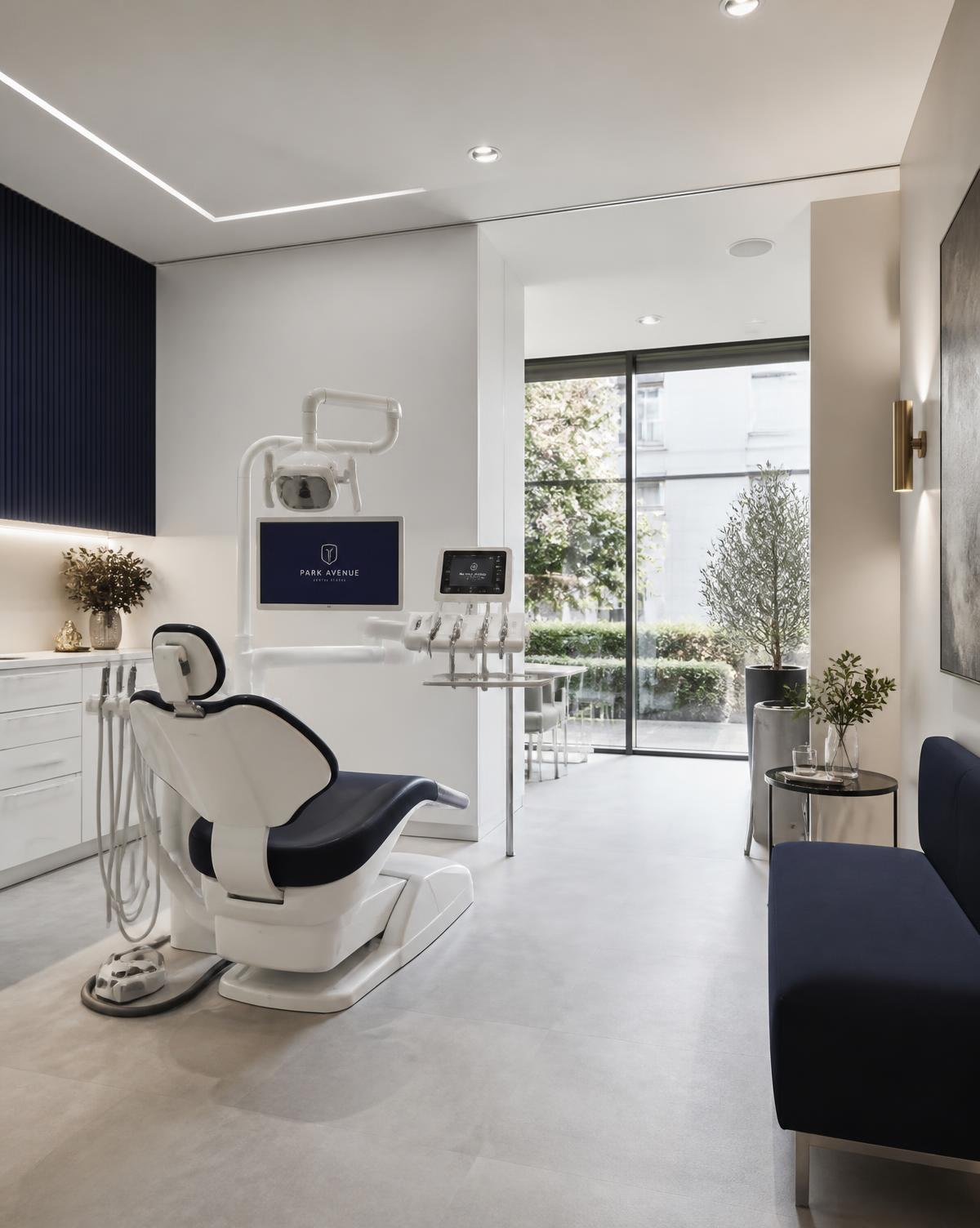 Treatment room interior at Aurelia Dental Studio